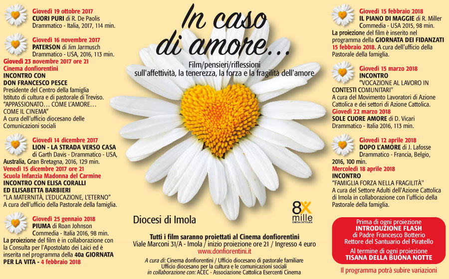 IN CASO DI AMORE film, pensieri e riflessioni sull'affettività ad Imola