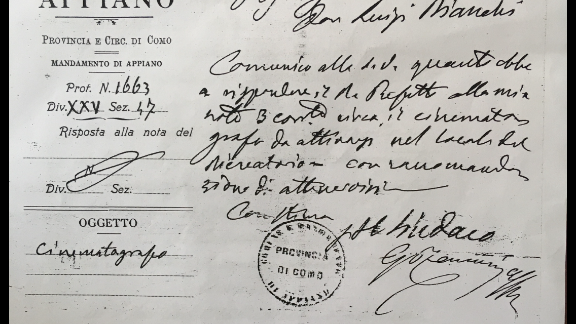 Oggetto: cinematografo Immersi negli archivi del tempo alla ricerca dell'identità di una sala