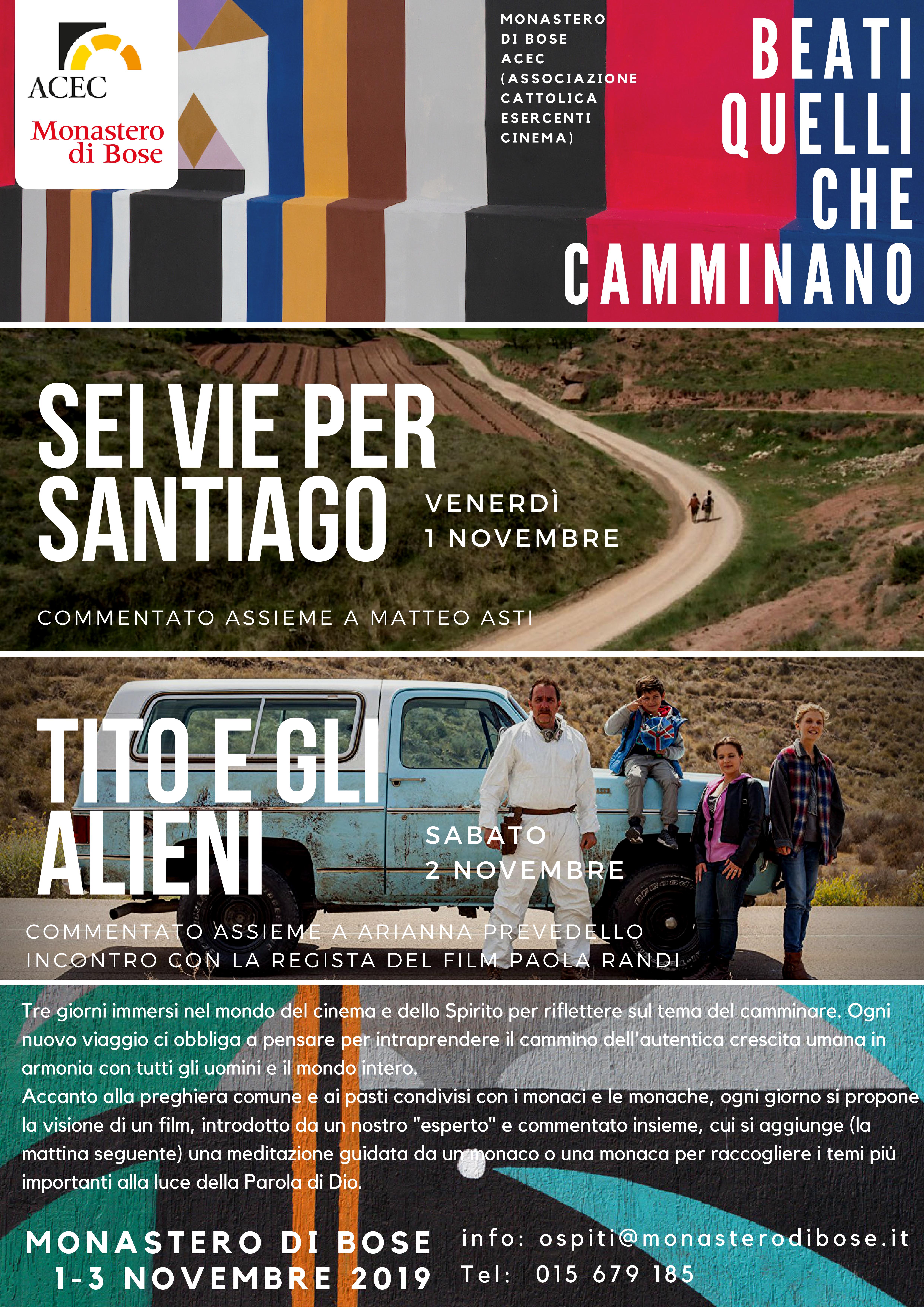 ACEC TORNA A BOSE PER I GIOVANI Dall'1 al 3 novembre ritorna al monastero la proposta "Beati quelli che camminano"